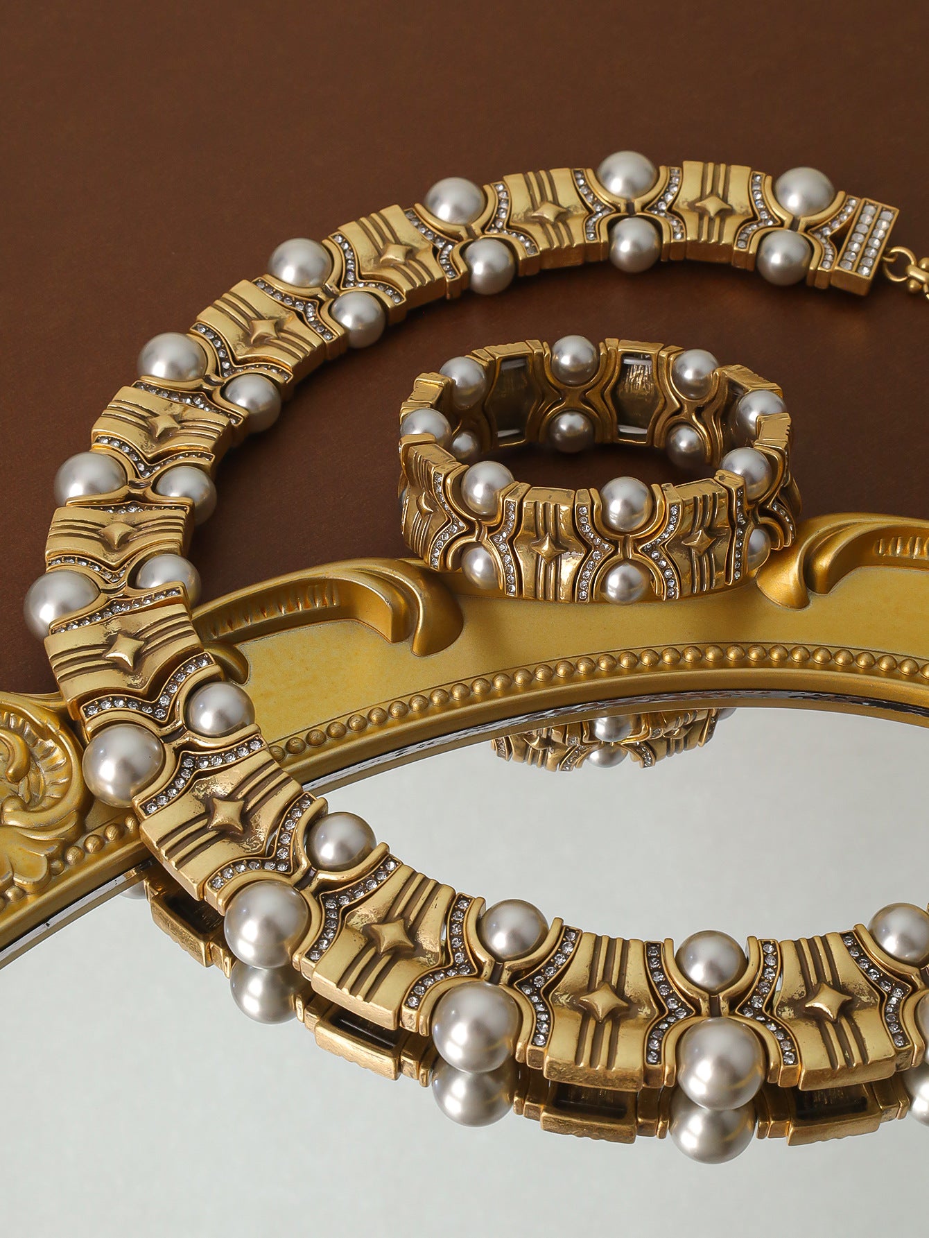 Vintage pearl agate stone bracelet simple and fashionable versatile making vintage jewelry