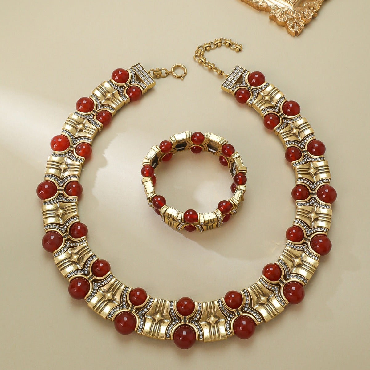 Vintage pearl agate stone bracelet simple and fashionable versatile making vintage jewelry