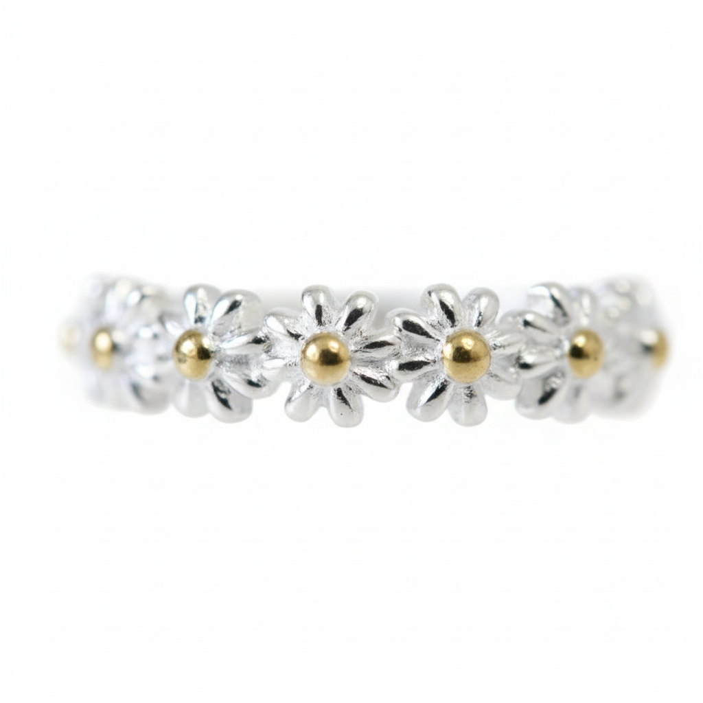 Anel Daisy — close-up