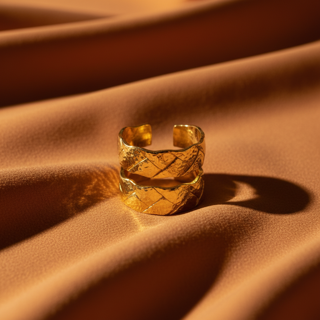 Anel Dourado Terracotta
