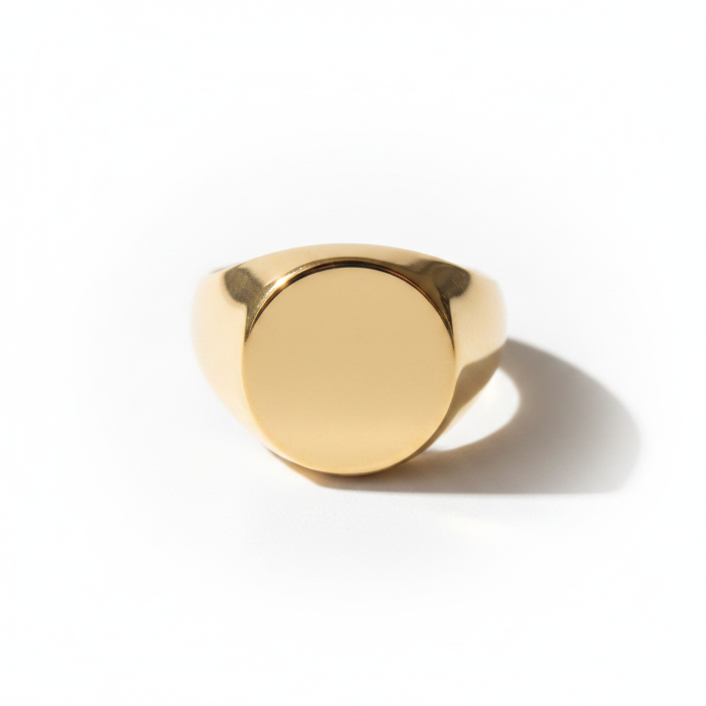 Anel Empreinte — dourado frente