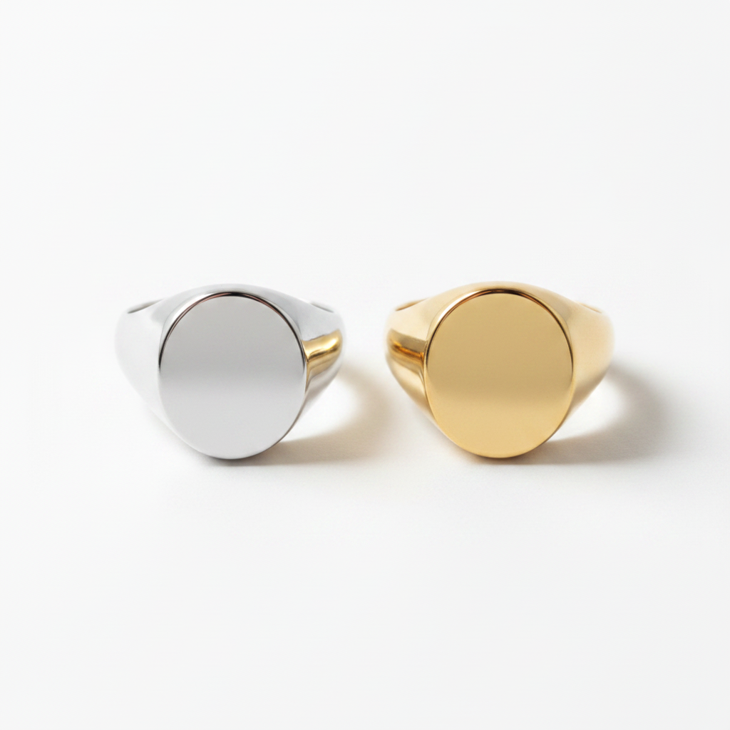 Anel Empreinte — flat-lay correto