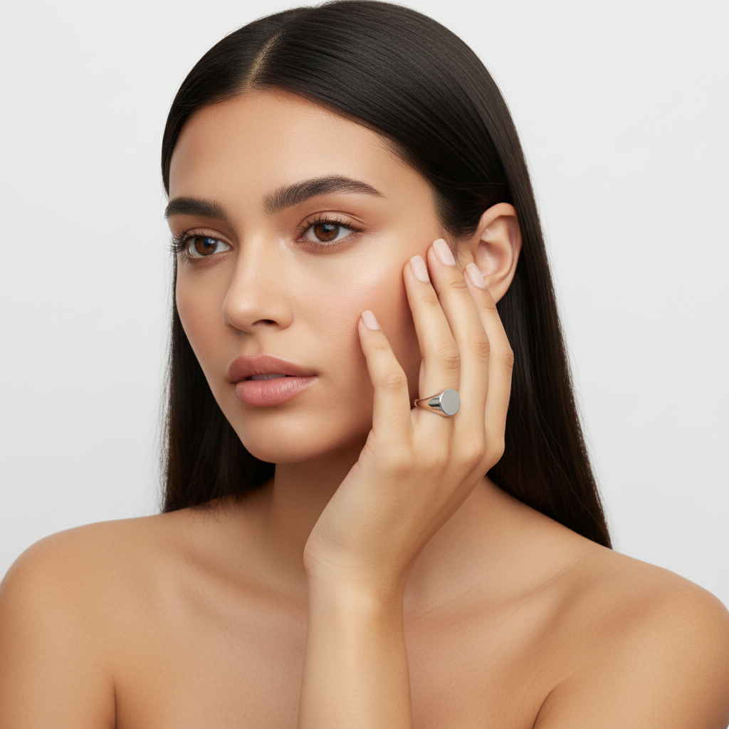 Anel Empreinte — modelo prata correto