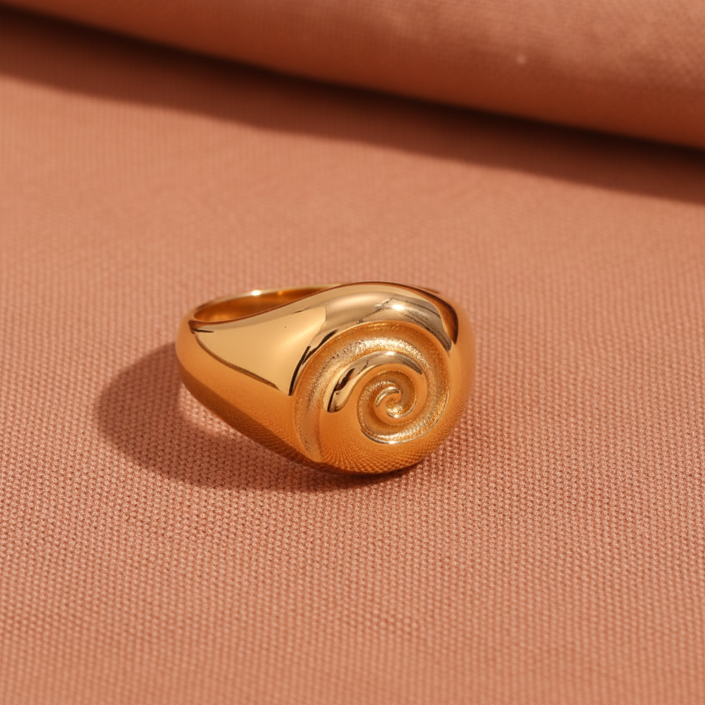 Anel Espiral Gold — individual