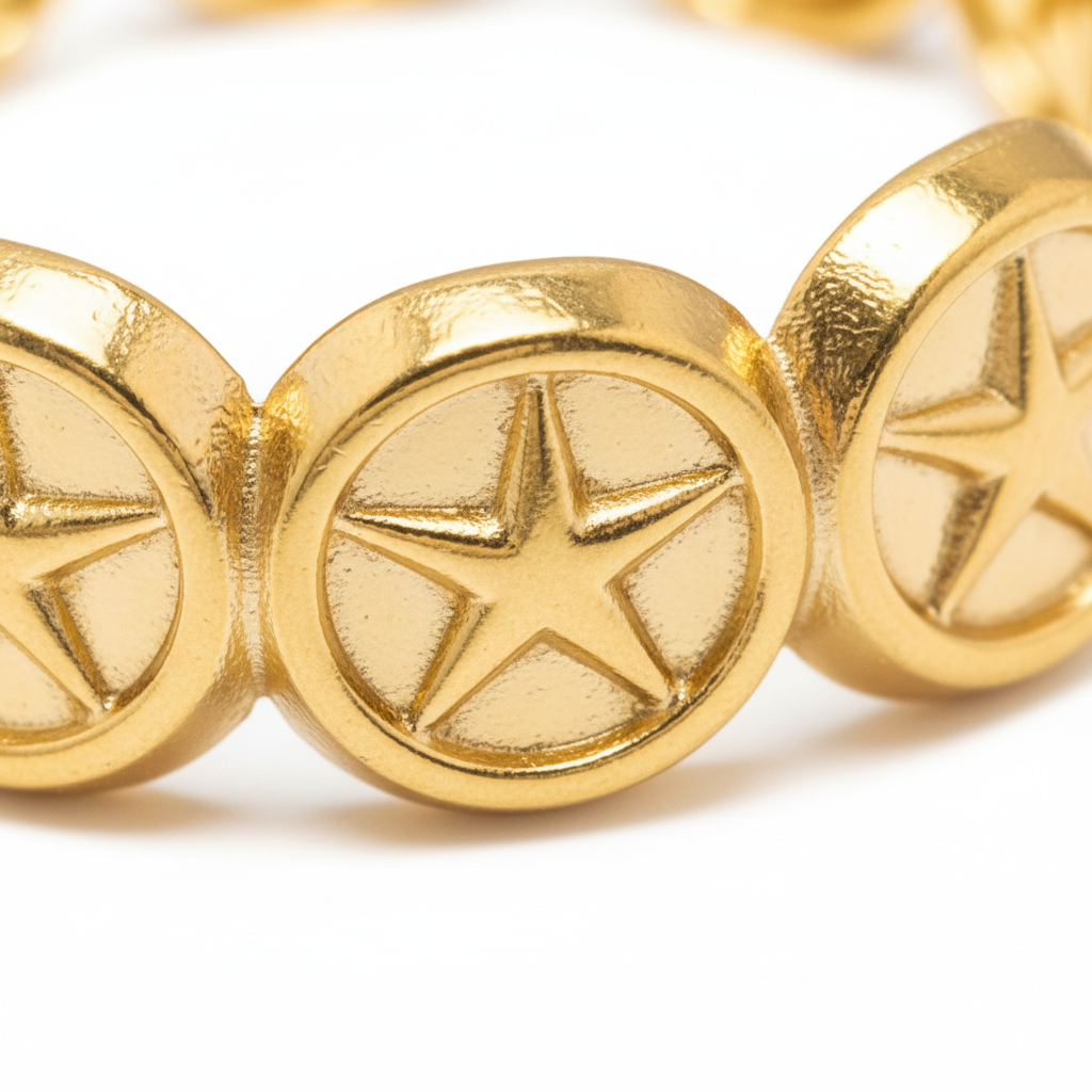 Anel Estrela — close-up detalhes