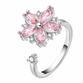 Anel floral rosa isolado sobre fundo branco