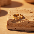 Anel Honeycomb Dourado