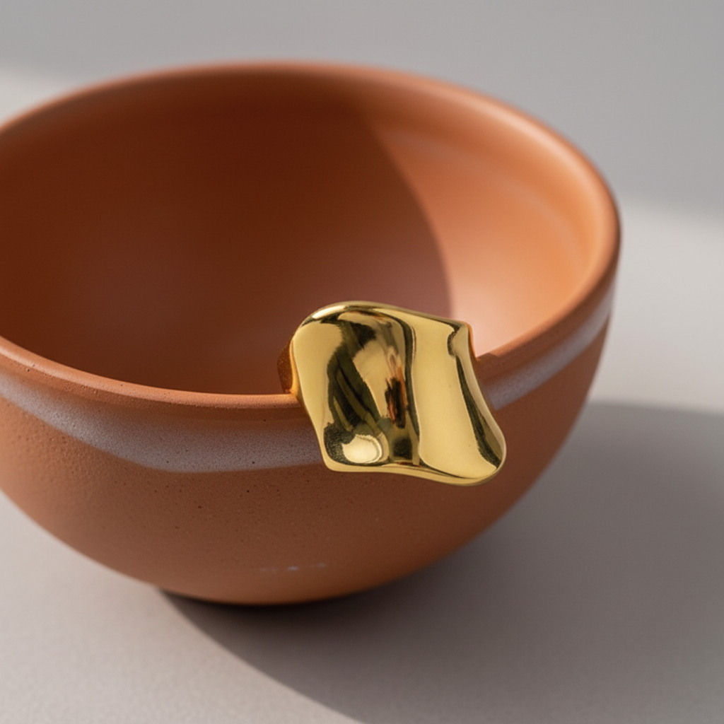 Anel Orgânico Gold — taça