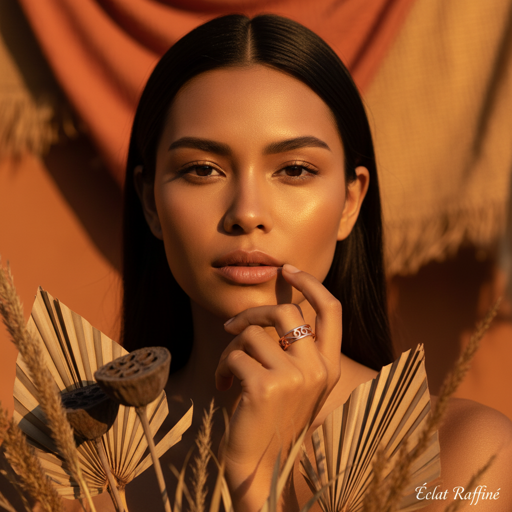 Anel Ouro Rosa — gold realista