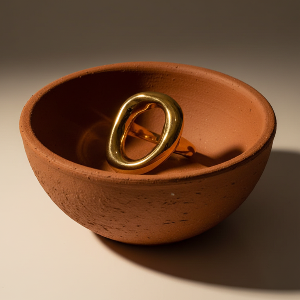 Anel Oval - Terracota