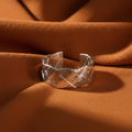 Anel Prateado Terracotta