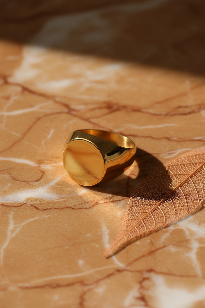 Anel Signet - Prateado Editorial