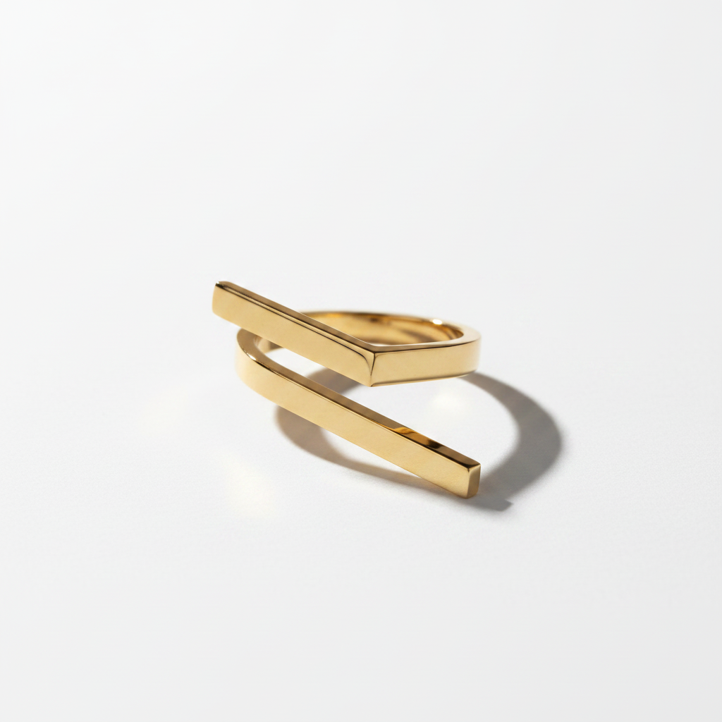 Anel Stellaire — dourado lateral