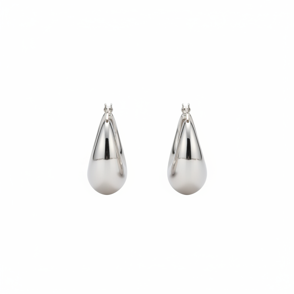 Argolas Chunky — fundo branco