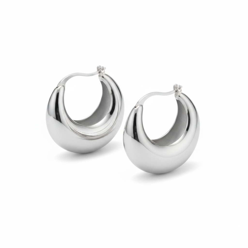 Argolas Chunky — ângulo 45º