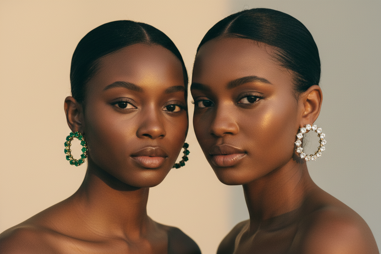 Argolas Duo — Esmeralda & Diamante