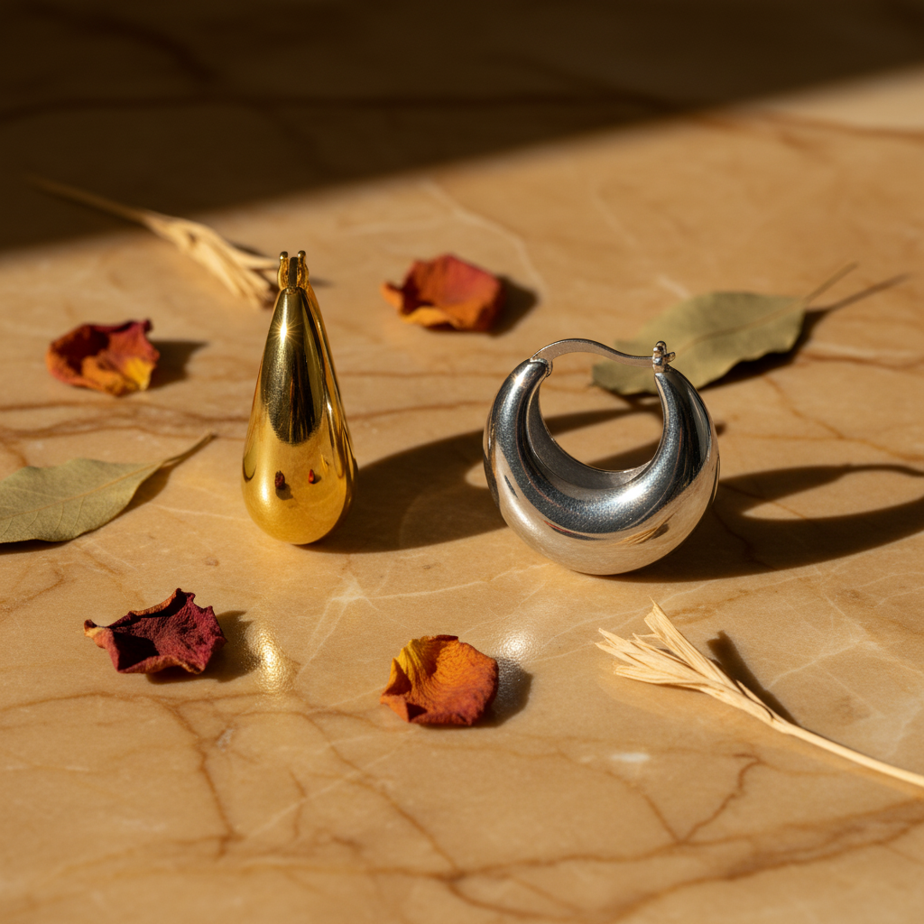 Argolas Duo — Mármore Botânico
