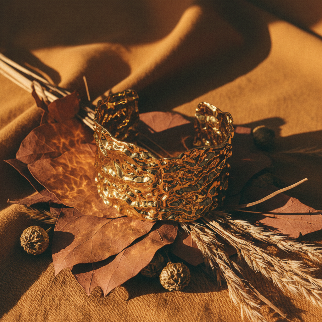 Bracelete — botânicas terracota