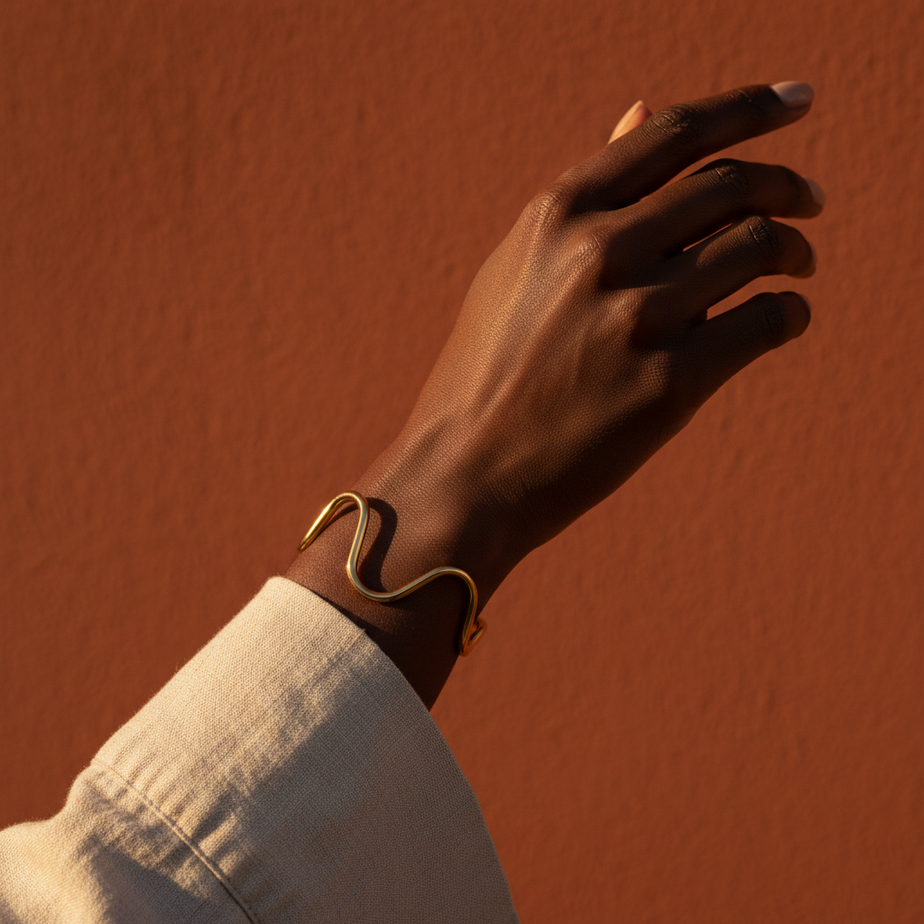 Bracelete Onda — Modelo