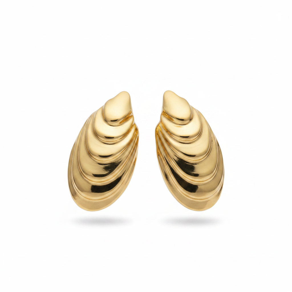 Brinco Coquille — dourado