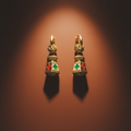 Brinco Lanterna — dark terracota