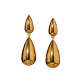 Brincos Goutte — flat-lay ouro