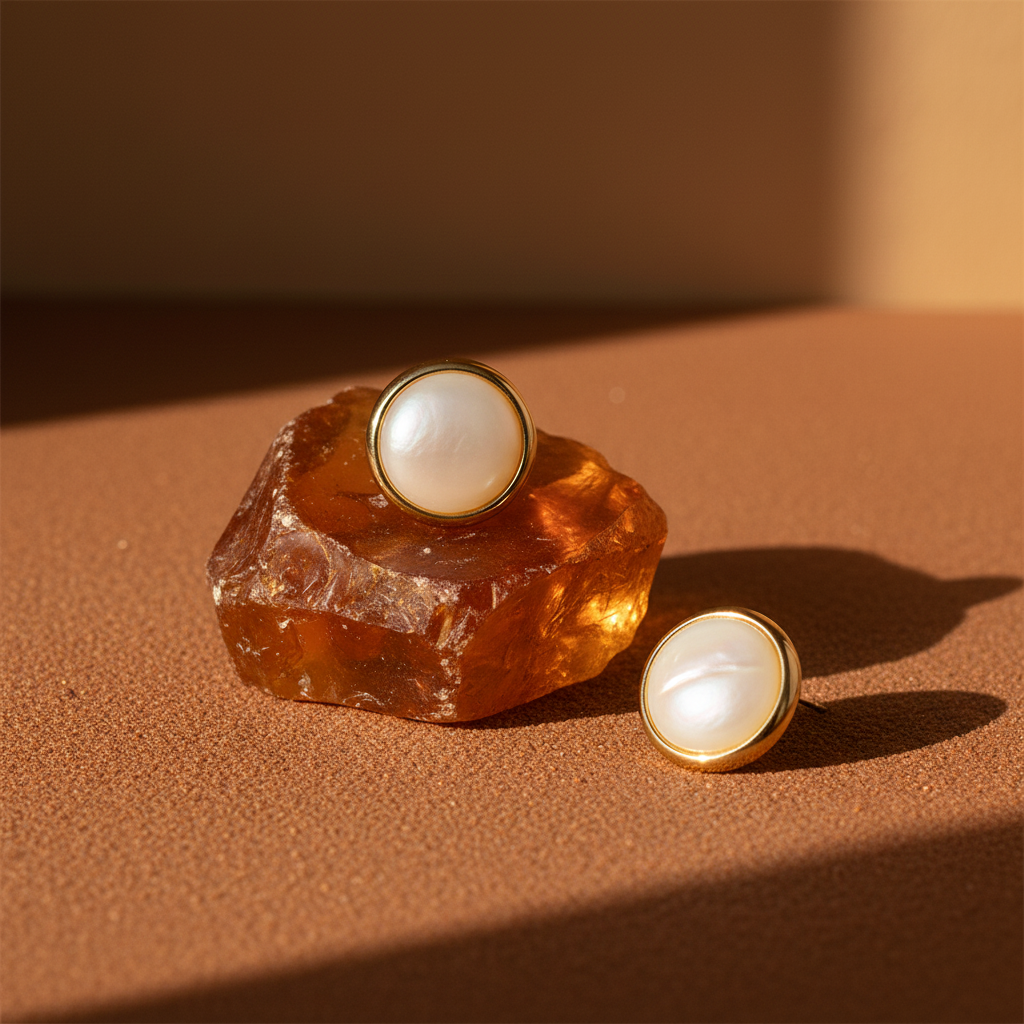 Brincos Madrepérola — Âmbar Original