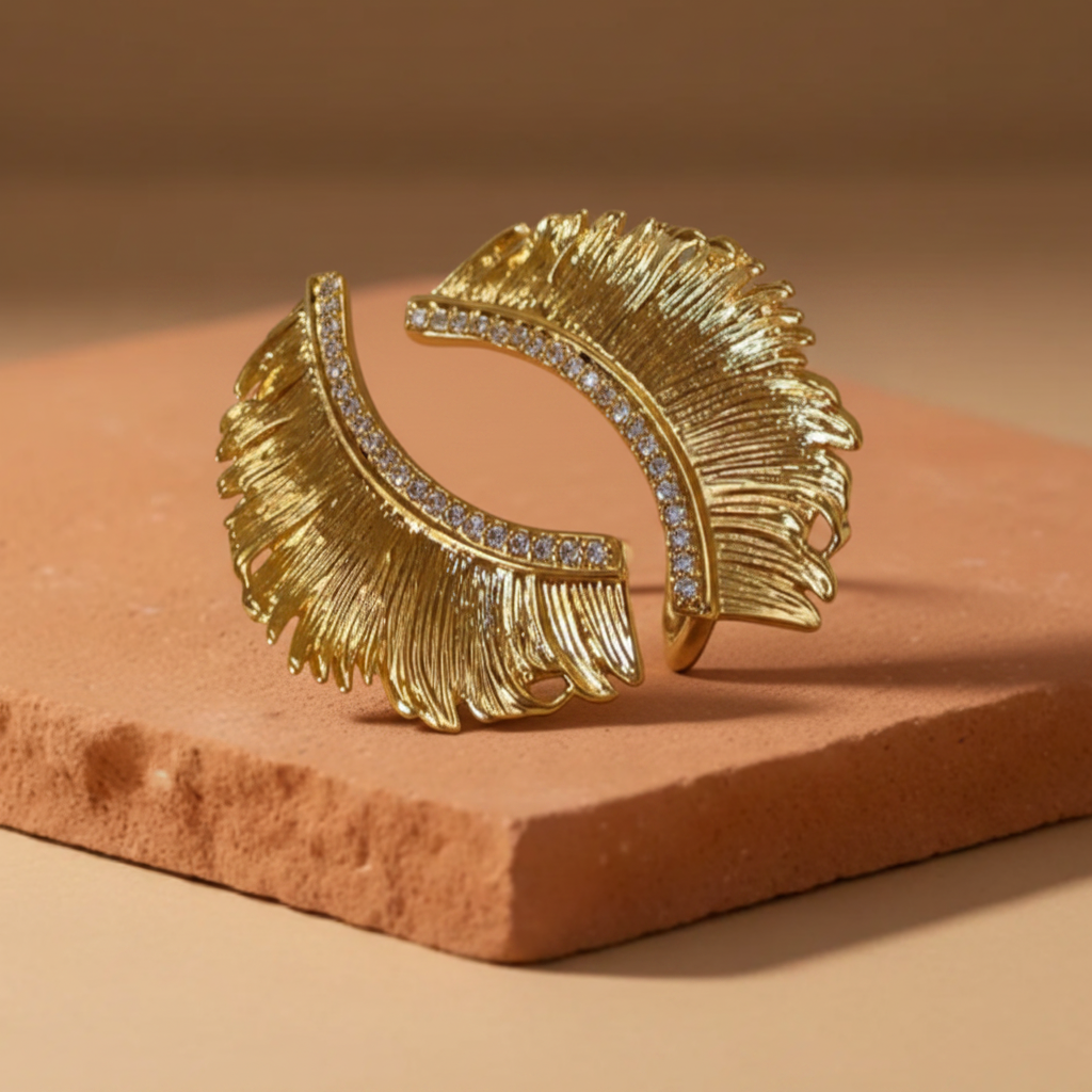 Brincos Plume Terracota