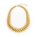 Colar Escama Dourado — flat lay