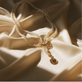 Colar Lariat Pérolas — seda