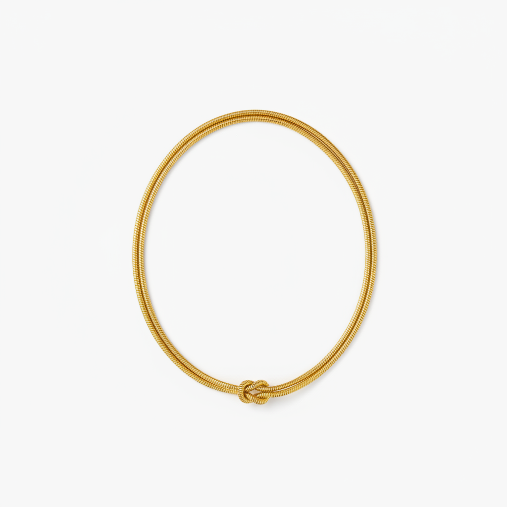 Colar Lien Doré — flat-lay ouro