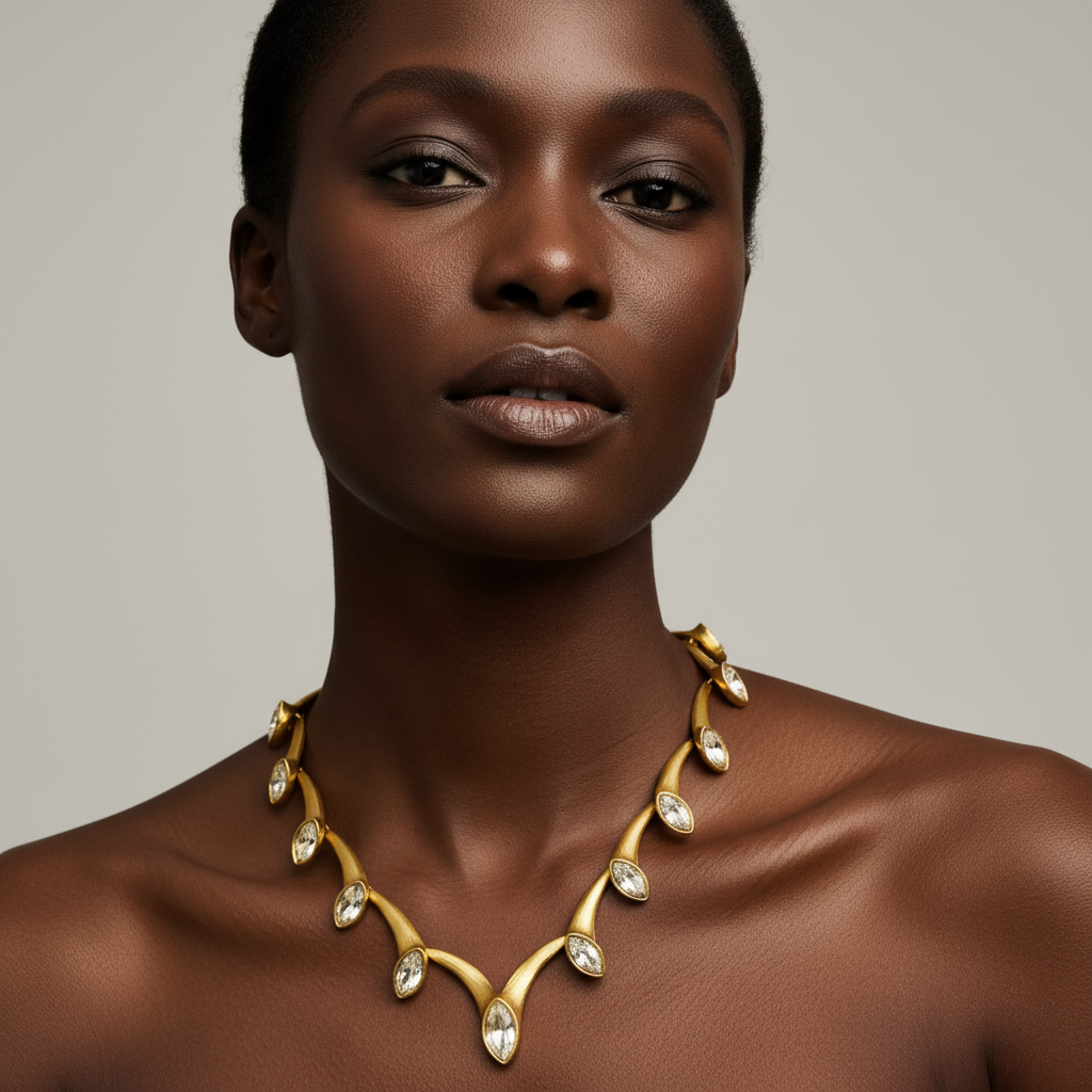 Colar — modelo negra