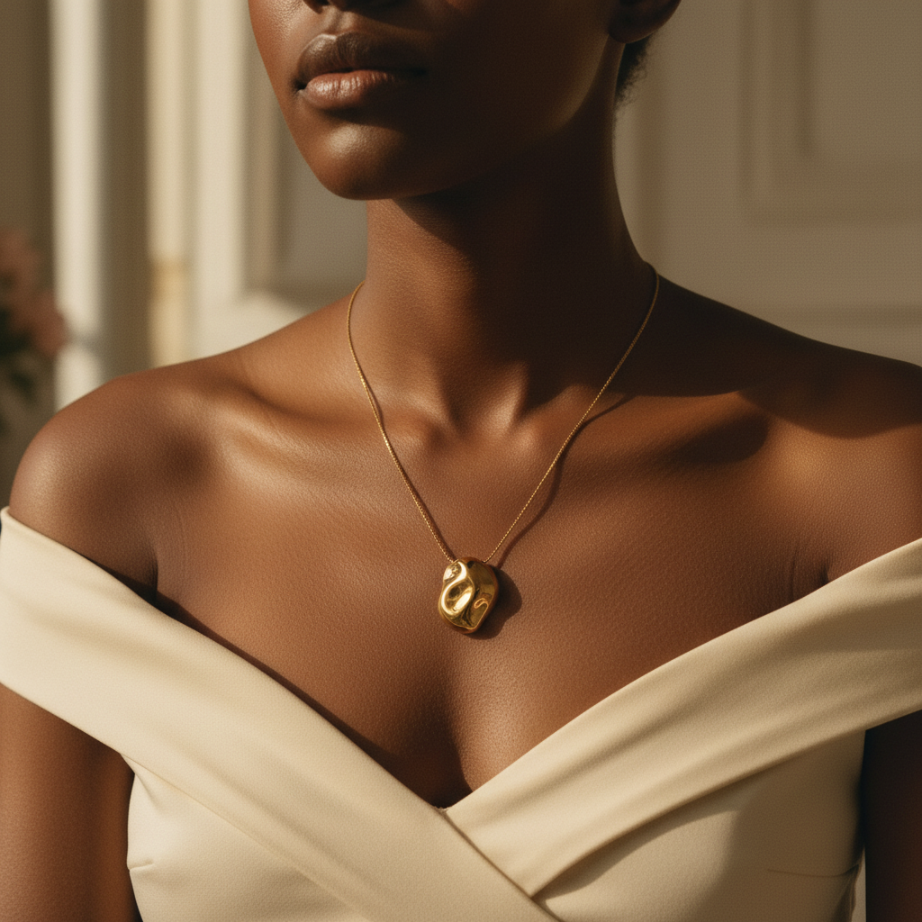 Colar orgânico — modelo negra
