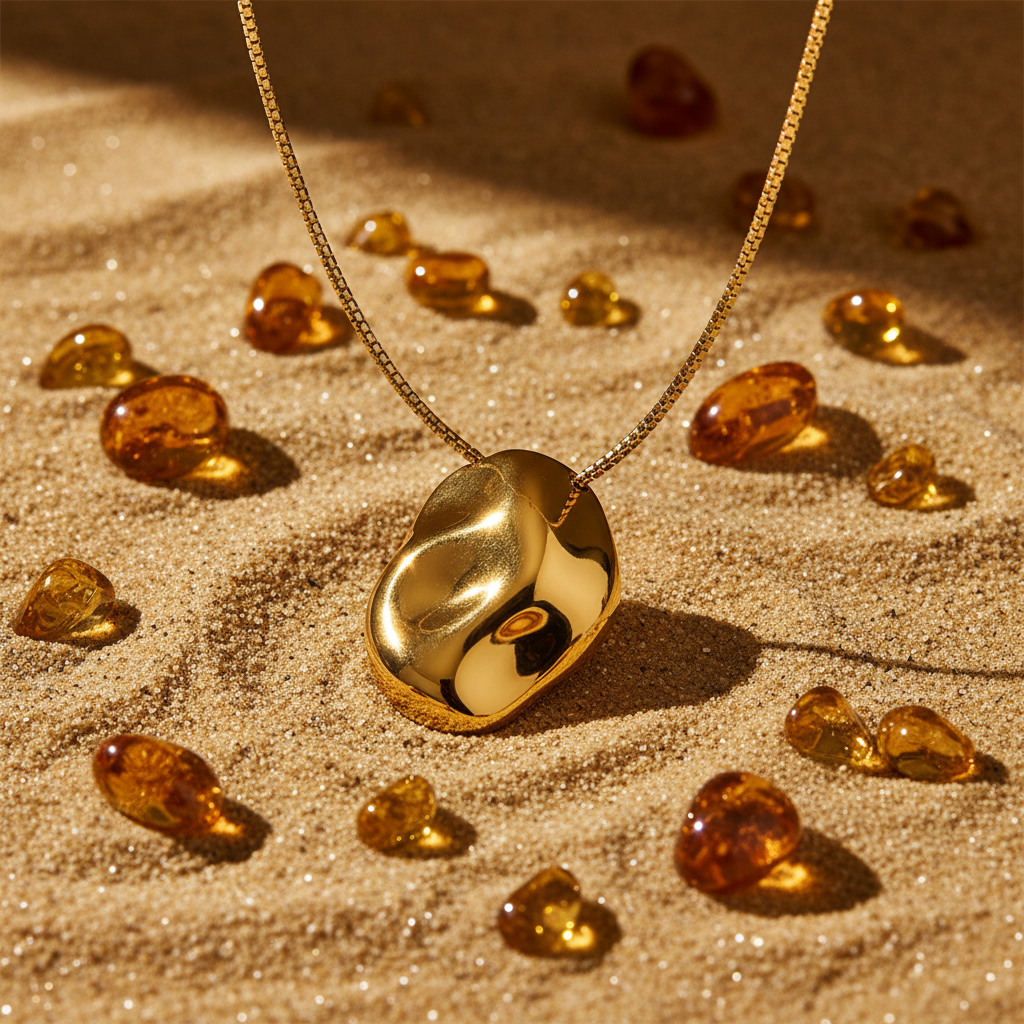 Colar orgânico — vibe gold