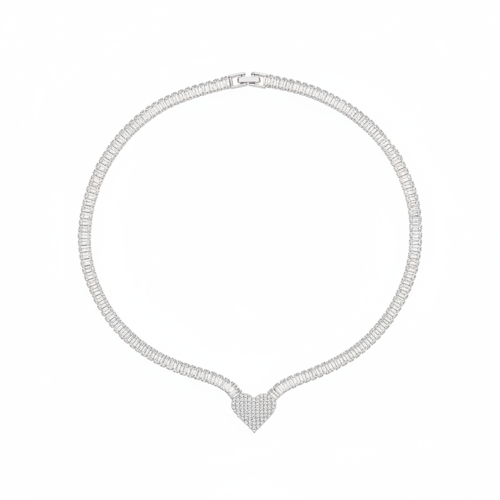 Colar Riviera Zircónia flat lay