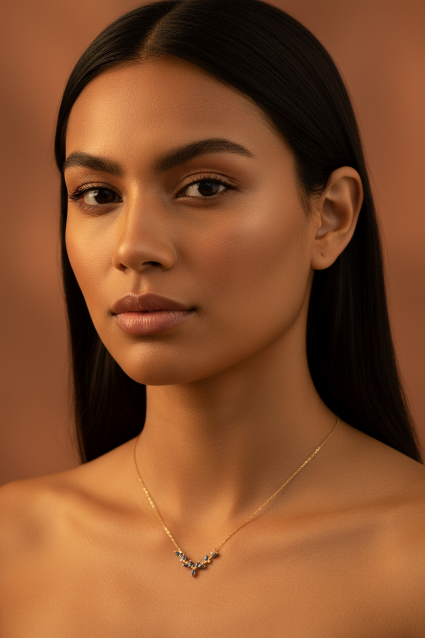 Colar Safira V — modelo