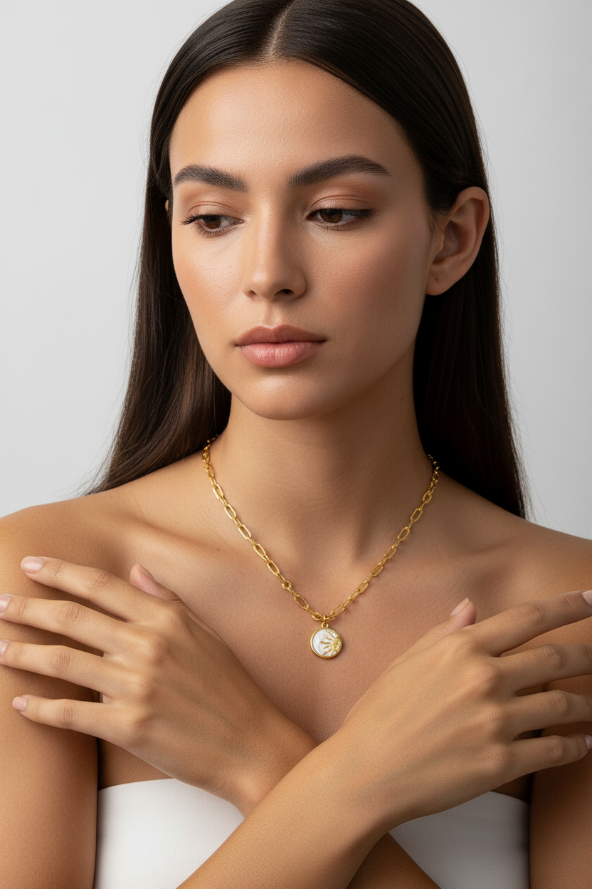 Colar Soleil & Lune modelo