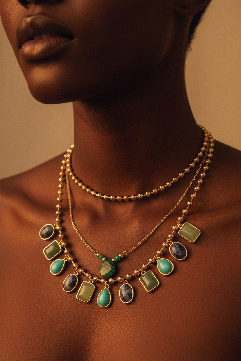 Colar Verde — Editorial Modelo