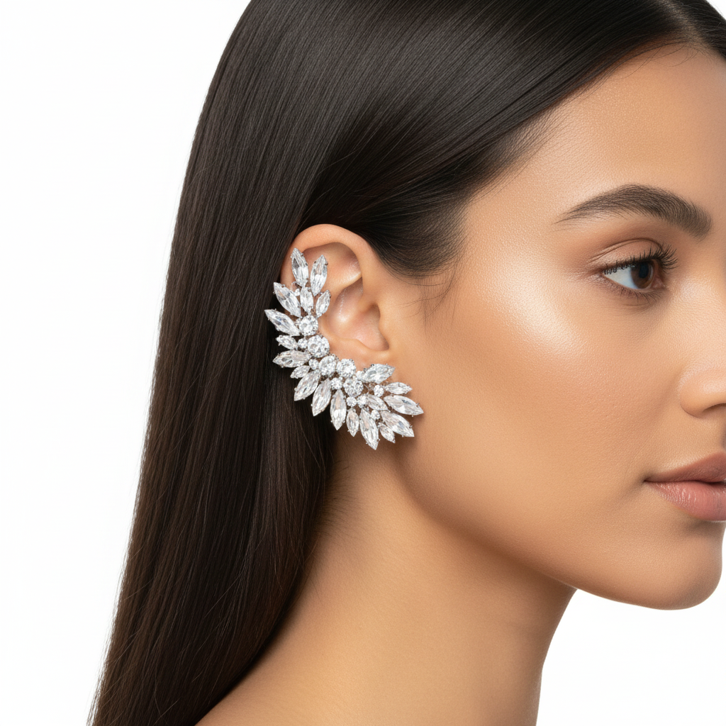 Ear Cuff Prata — modelo