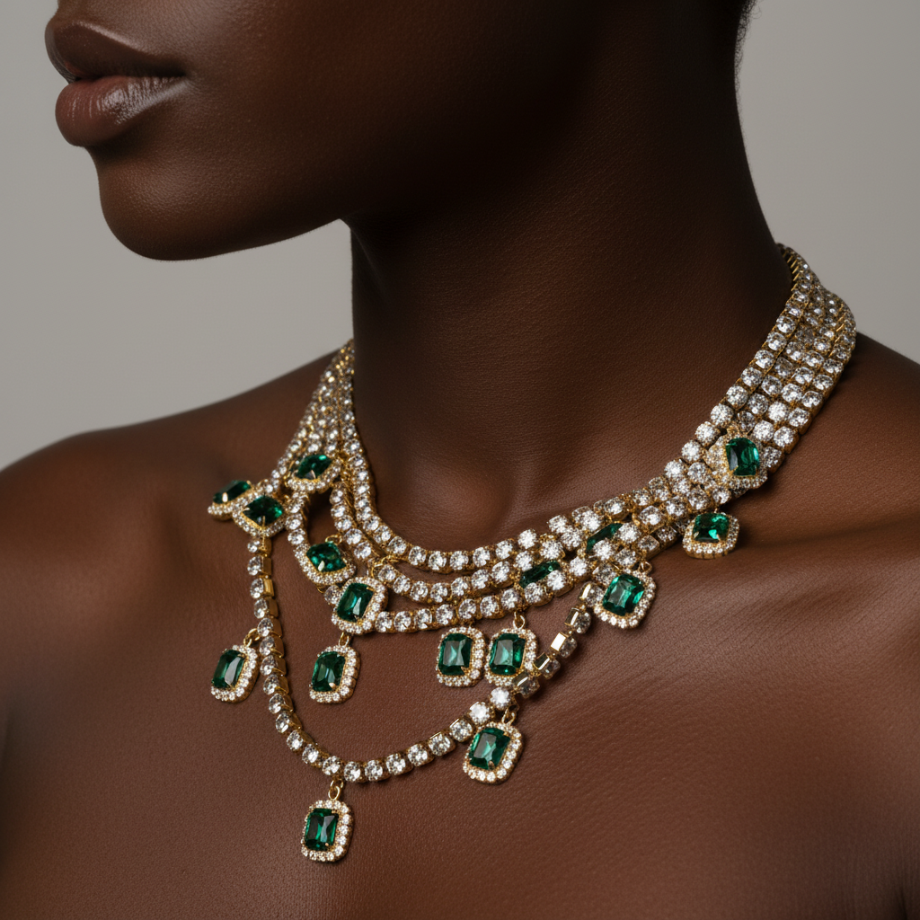 Esmeralda close-up modelo negra