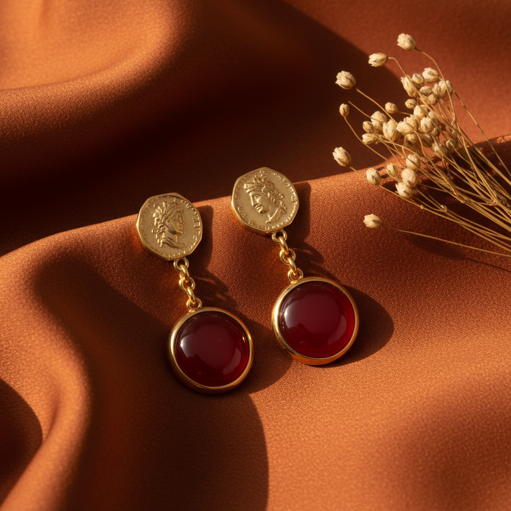 Monnaie Rouge — flat lay