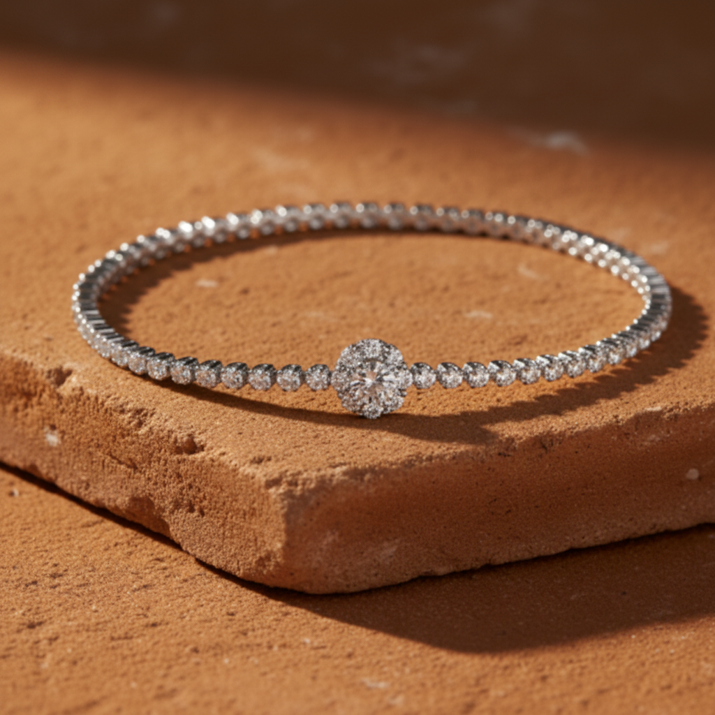 Pulseira Céleste — prata terracota