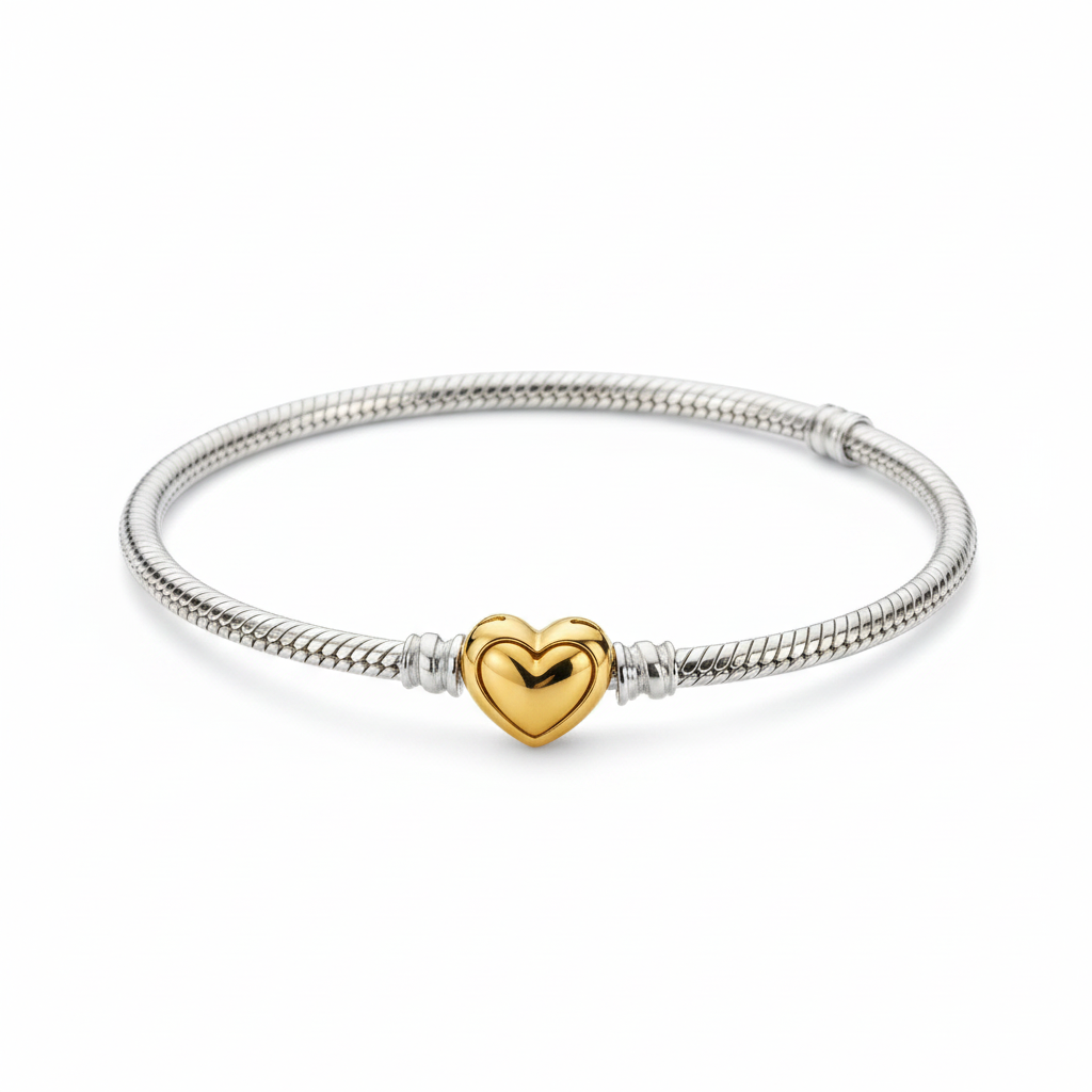 Pulseira Cœur Doré flat lay