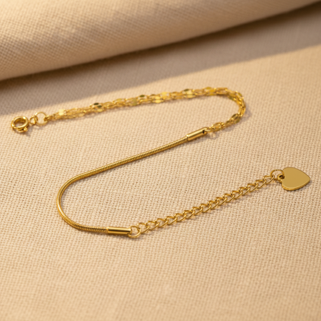 Pulseira Dupla Flat Lay