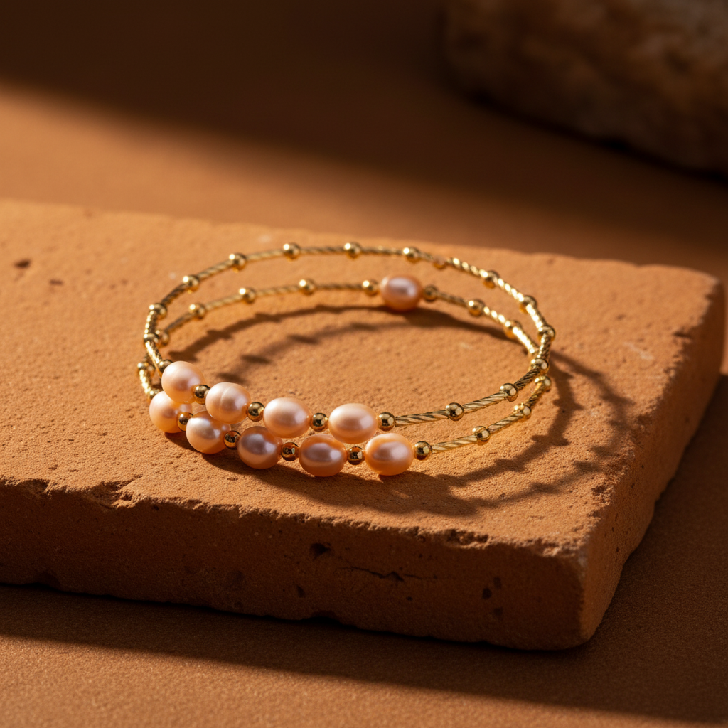 Pulseira Espiral Rosa