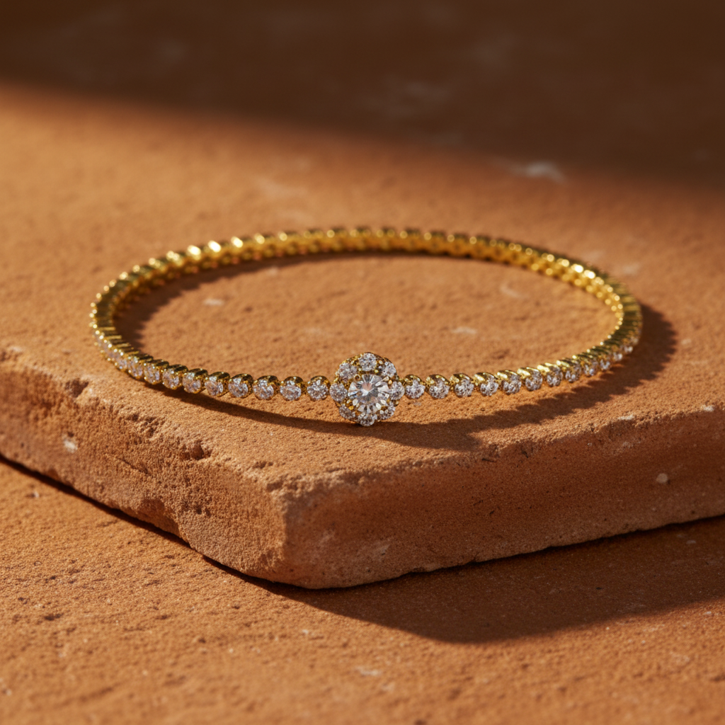 Pulseira Halo Gold Terracota