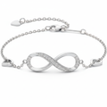 Pulseira Infinito — close-up macro