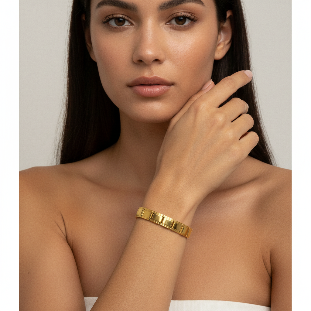 Pulseira Maille Dorée — modelo