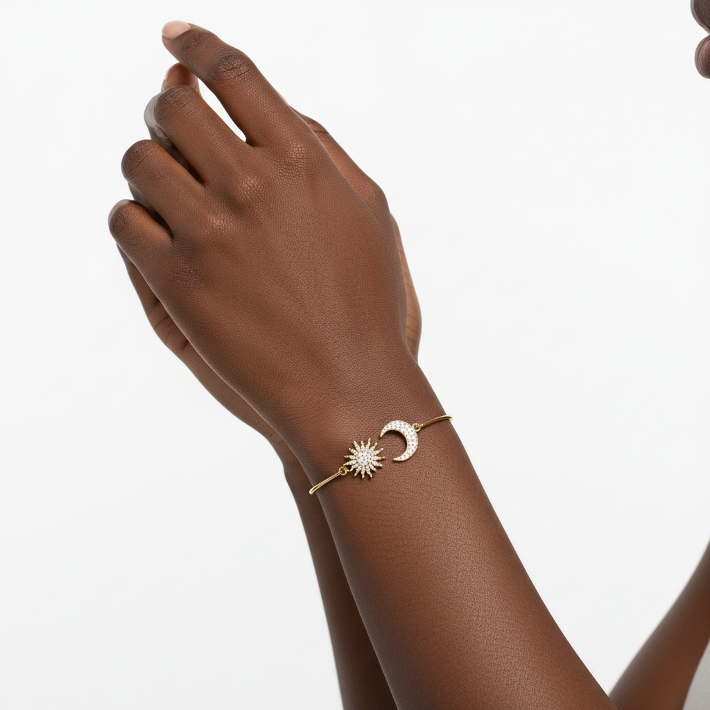 Pulseira Sol e Lua — modelo