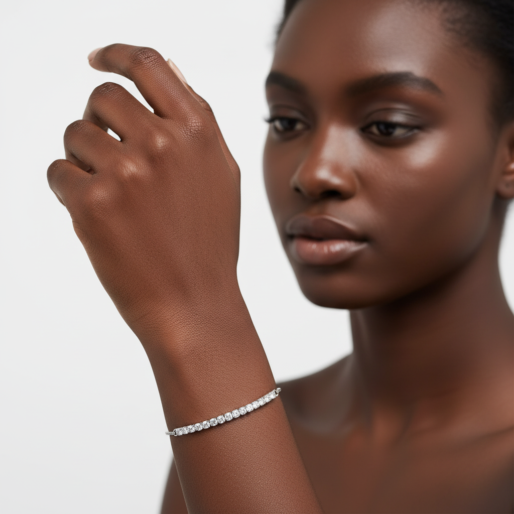 Pulseira Tennis — destaque pulseira com modelo